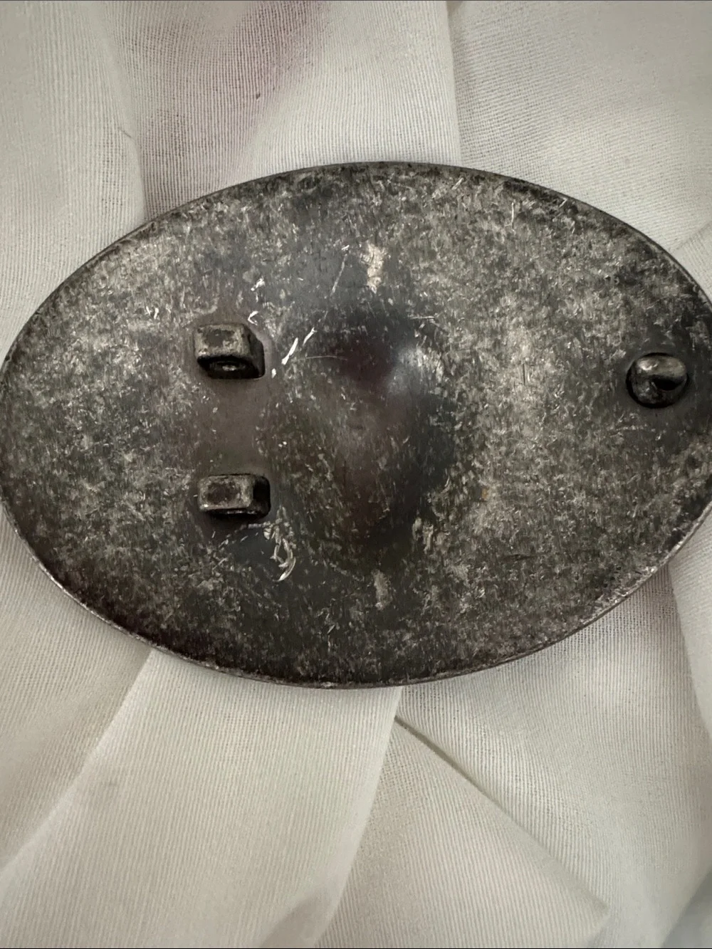 Vintage buffalo skull belt buckle